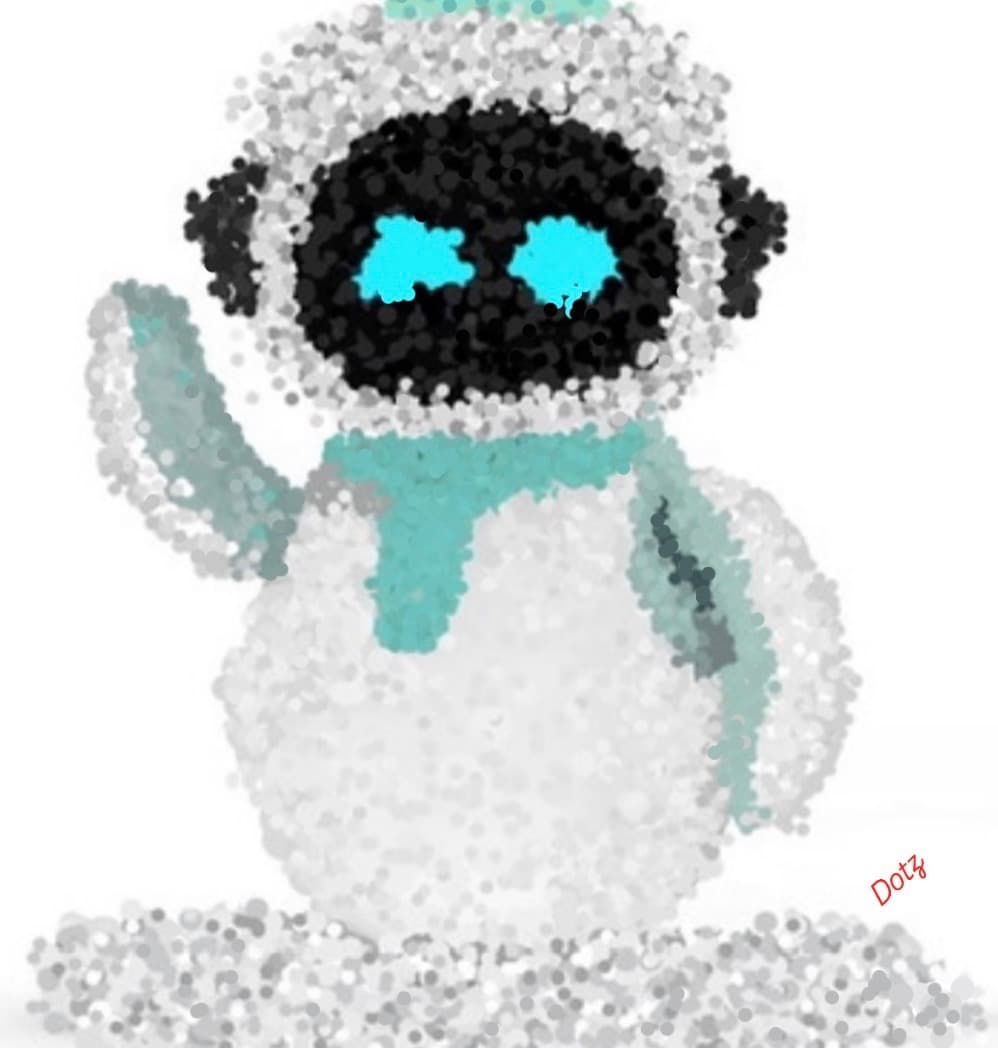 Dot Snowman